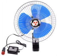 Вентилятор  салона 8" RedMark (с выкл на прищепке) 12V