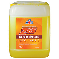 Антифриз AGA-40 жёлтый (10кг) -65С G-12++